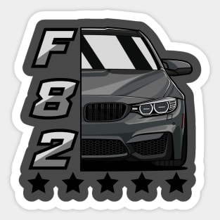 Grey M4 F82 Sticker